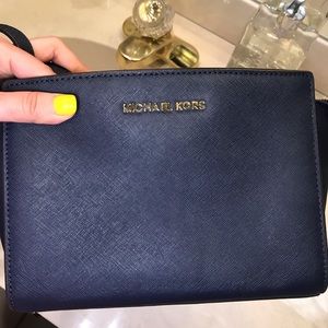 Michael Kors Selma MD Saffiano Leather Crossbody